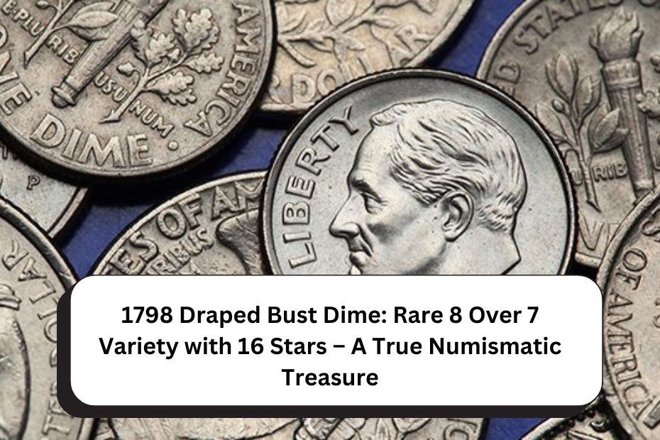 1798 Draped Bust Dime: Rare 8 Over 7 Variety with 16 Stars – A True Numismatic Treasure